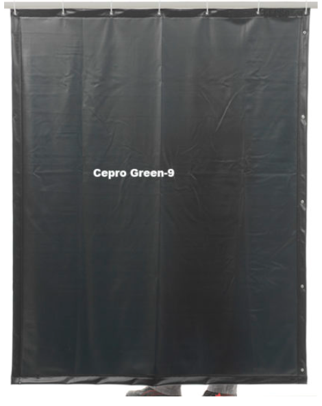 Cepro Cortina Verde Liso 180 x 180 cm