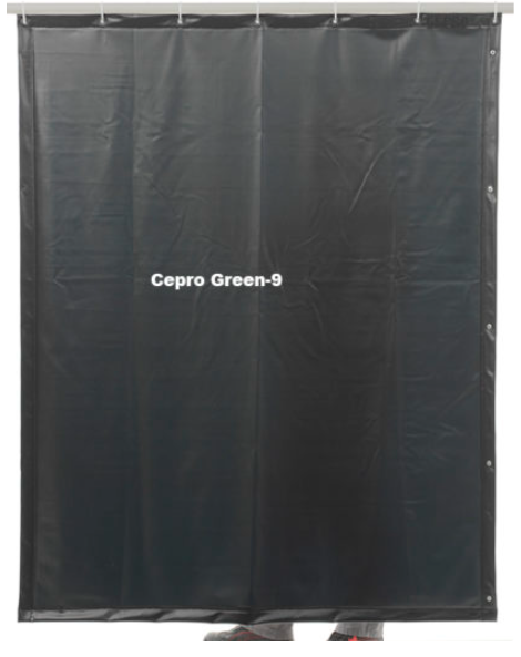 Cortina para Soldadura Verde Liso 180 x 180 cm