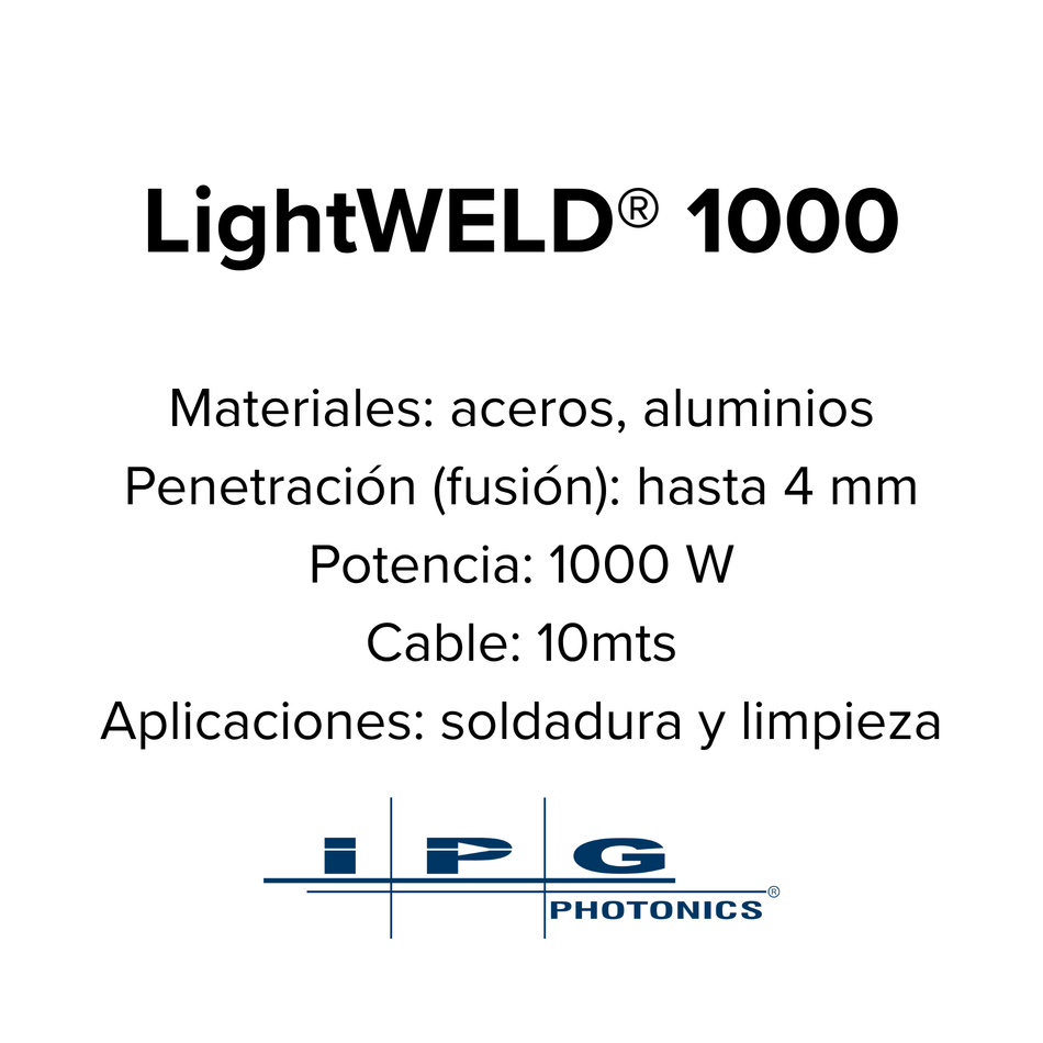 LightWELD® 1000 (Soldadura y Limpieza)